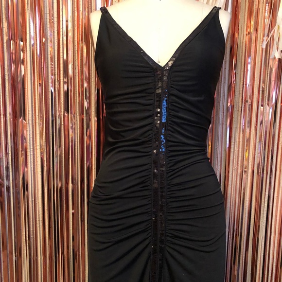 Black Sequin Gown - Picture 2 of 7